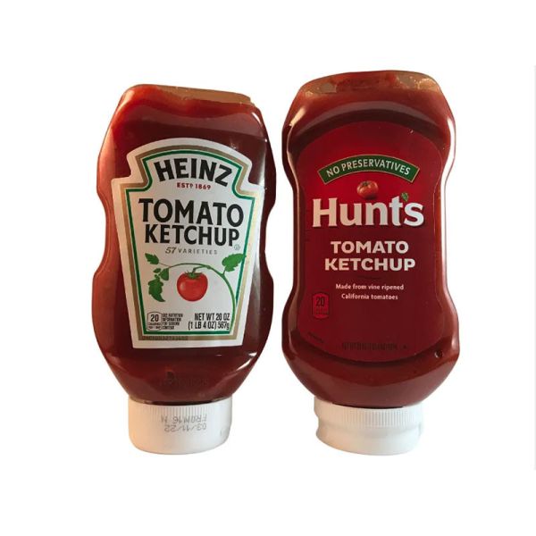 BOPP Tomato Ketchup Bottle Sticker Labels Waterproof digital Printing