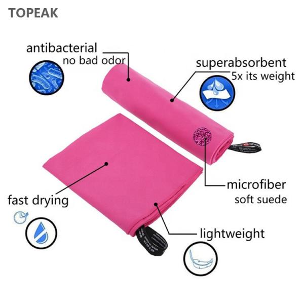Bath Swimming Pool Microfiber Suede Towel Outdoor Ultra Compact 80mm