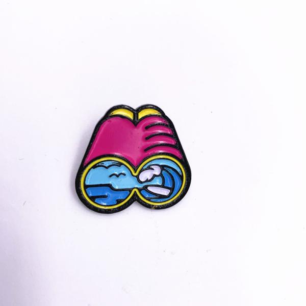 Embossed Logo Metal Lapel Pins Gift Dye Black Colors Plated Soft Enamel Pin Badges