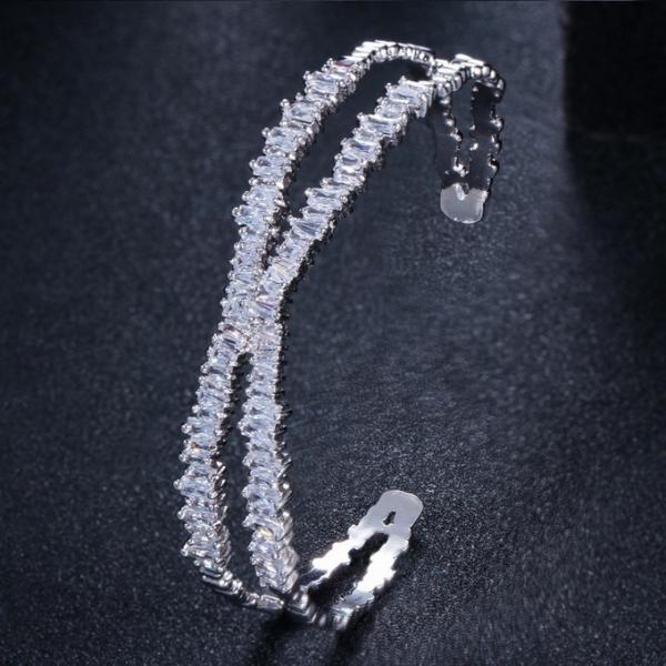 Various Shaped Bracelet Geometric Bezel Cubic Zirconia AAAA CZ Tennis Bracelet Classic Fashion Women Bangle Jewelry