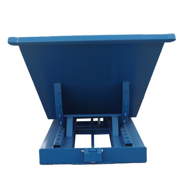 Heavy Duty Self Dumping Scrap Hoppers , Mild Steel Forklift Waste Tipping Bin