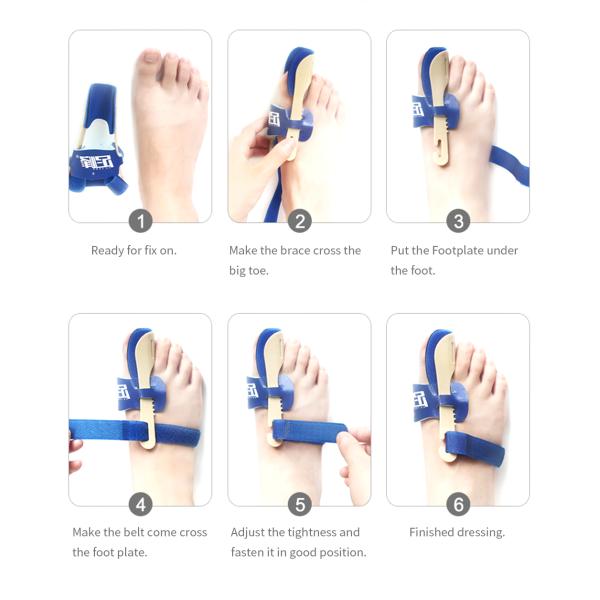 Мягкий набор корректора Bunion пены, легкий подходящий корректор Bunion ночи