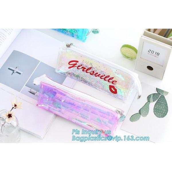 стойте вверх сумка винила сумки слайдера пвк Зиплок, сумка с Зиплок слайдера, нетоксическая сумка файла пвк А4 винила молнии слайдера ПВК