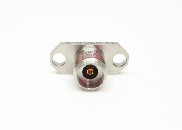 Nickel Plated 2.92mm K Female 2 holes Flange Mount Screw (MMW)Millimeter Wave Connector