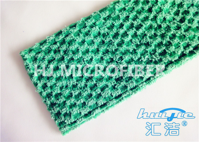 Зеленый плоский Mop пыли ткани Microfiber жаккарда на пола твёрдой древесины 5