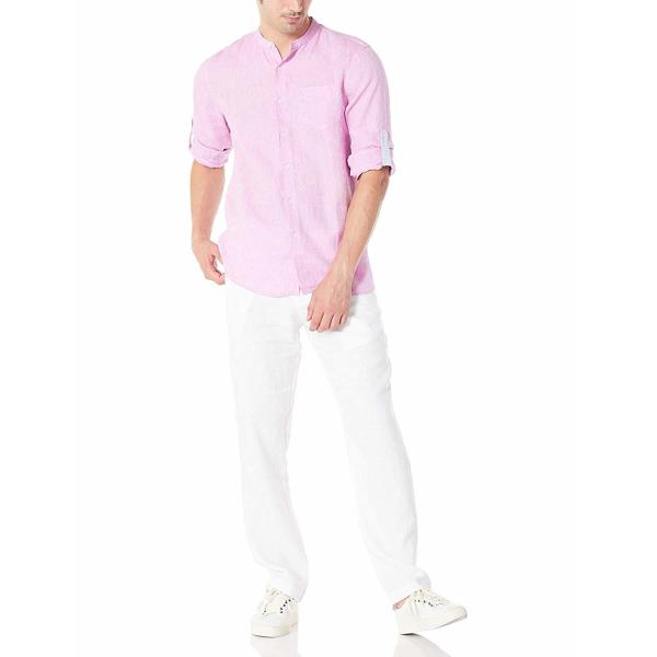 Xs-Xxxl Custom Men'S 100 Percent Linen Shirts Solid Color Casual Style