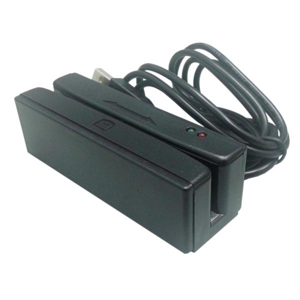 Black  USB Hi&Lo Co 3Track Magnetic Stripe ReaderReader with dual magnetic head
