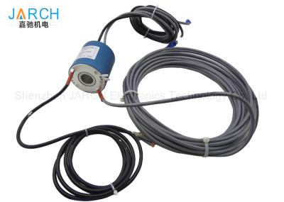 IP54 Power / signal through bore slip ring RJ45 / USB Connector