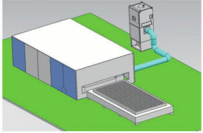 Equipo 5.5kw del retiro de polvo del gabinete del puesto de trabajo del robot de soldadura