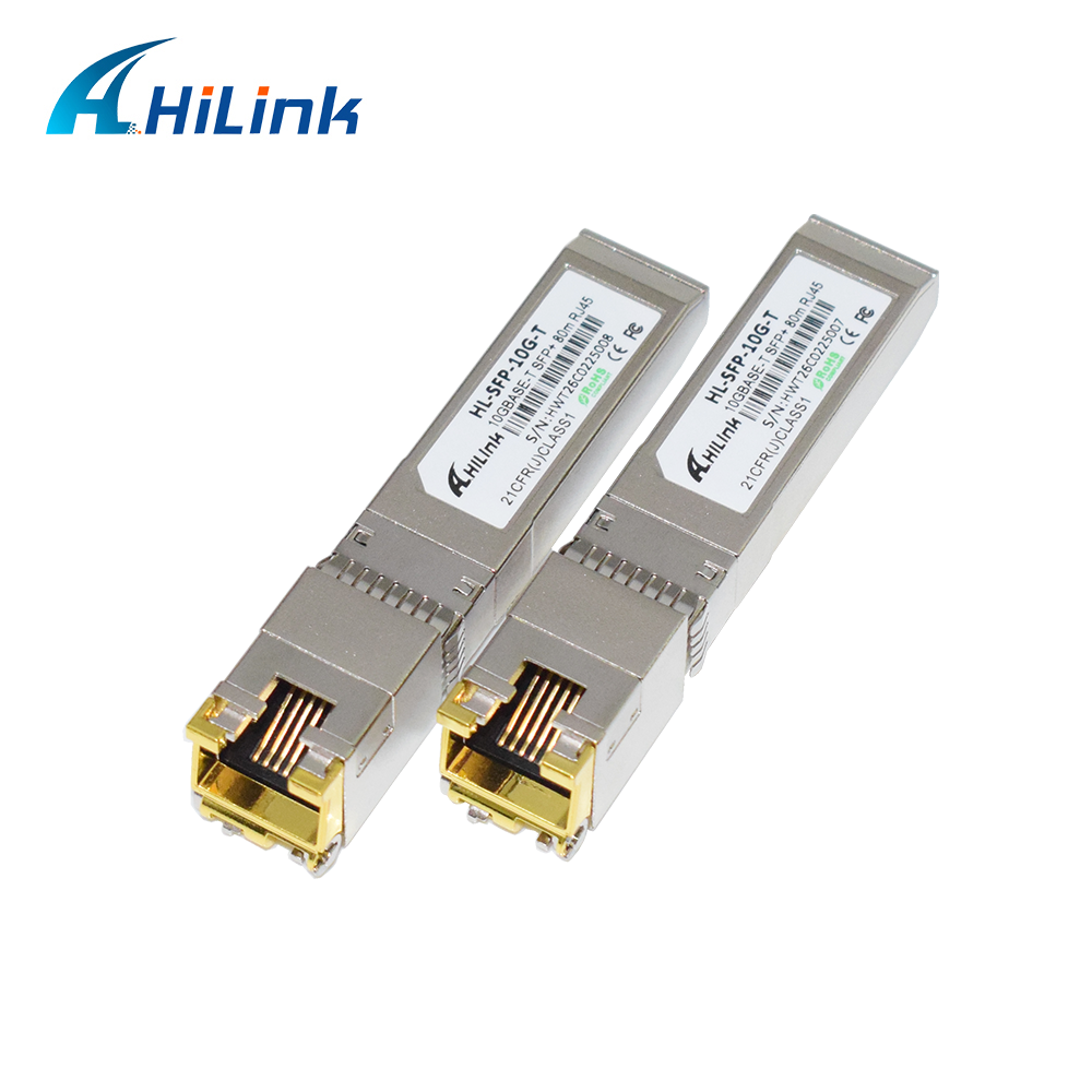 10G-T RJ45 SFP 10G BASE 80M Transceptor Fiber Optical Transceiver Module