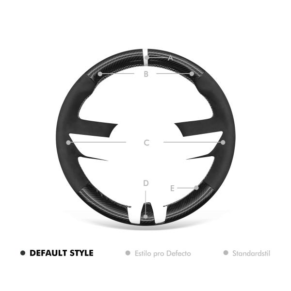 Interior Accessories Factory Price Hand Stitched Black Carbon Fiber Suede Steering Wheel Cover for Chevrolet Camaro 2010-2013