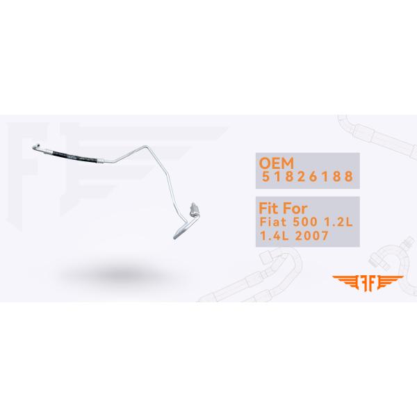 51826188 Fiat 500 2007 Discharge Automotive Air Conditioning Hoses 1.2L 1.4L