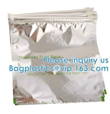 Metallized Zip Bags, Metallised Zip Pouch, Grab-and-go Snacking, Zipfoil, Multi-Purpose, Fridge Food Cover