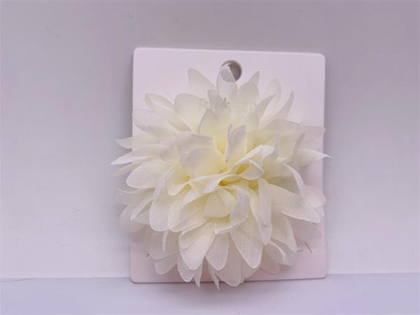 Dance Prom Flower Hair Clip white , Elastic Childrens Wedding Hair Accessories