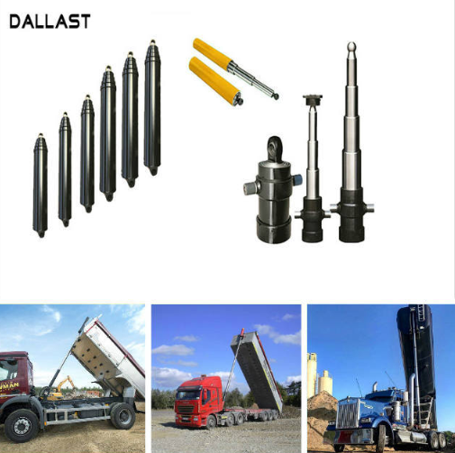 Cilindro hidráulico telescópico de FC de la etapa multi de efecto simple de la manga para el camión volquete