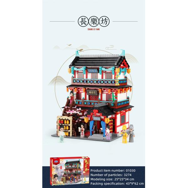 Compact Small Particle Building Blocks Highly Restored Tang Dynasty Architecture