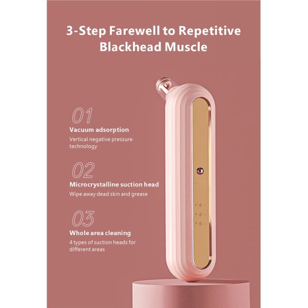 Mini Vacuum Blackhead Remover Pore Cleaner Deeply Extracts Dirt And Oil From Pores Helps Improve Enlarged Pores