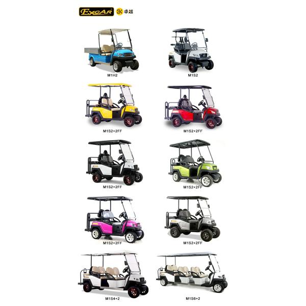 Зеленого 48В АДК автомобиля 3 или 4 гольфа ЭСКАР электрического одобренный КЭ мотора Сеатер