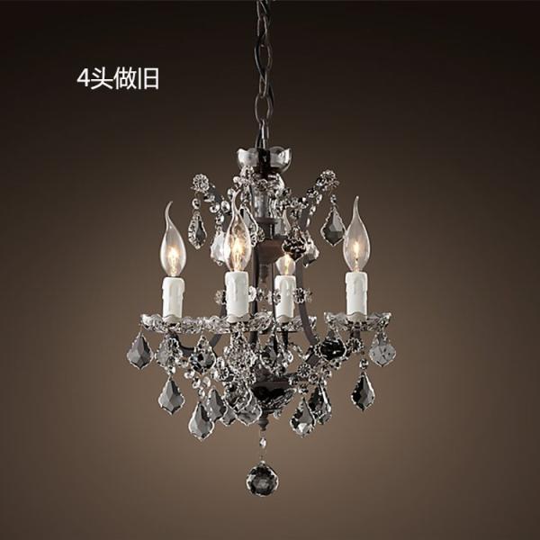 Vintage Black iron dining room Living room Chandelier (WH-WI-01)