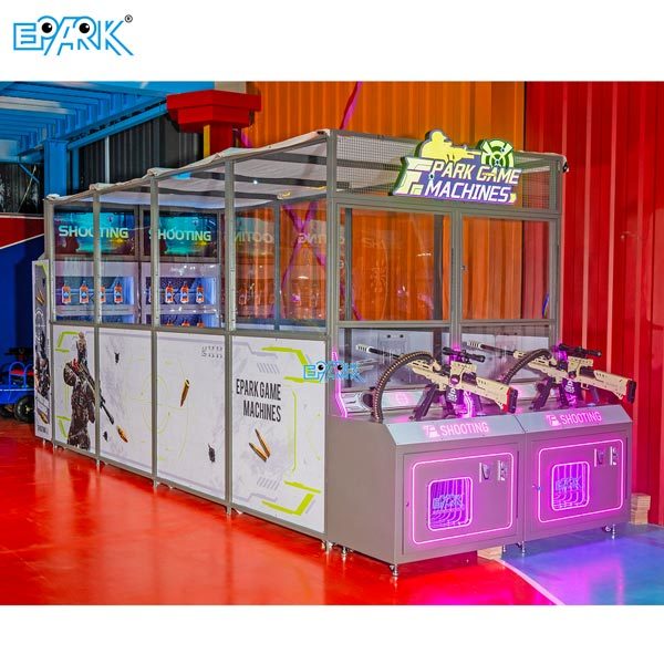 Epark's Latest Shooting Machine Colorful Shooting Provides A Realistic Shooting Experience With A Fully Enclosed Trajectory