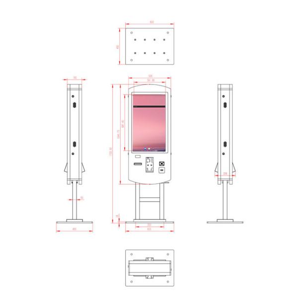 32 Inch An integrated self-service ordering terminal that automates the ordering and payment process.