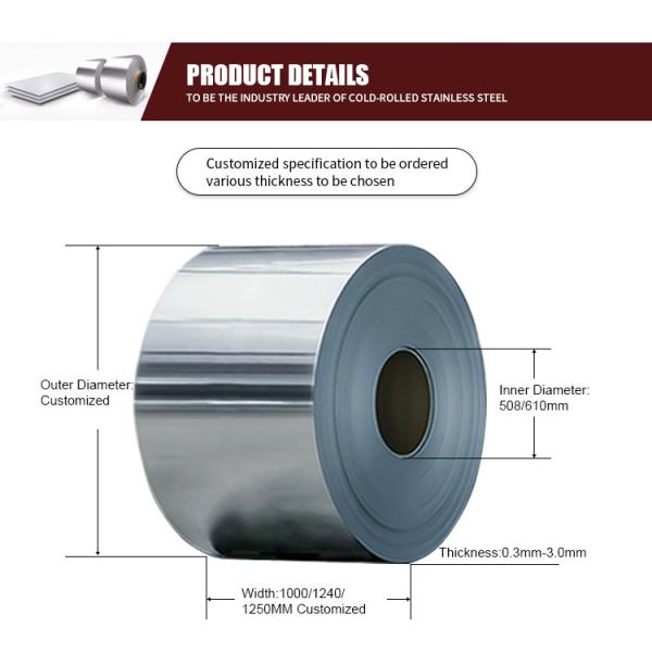 Bv аттестовал катушку разреза нержавеющей стали Gb 304L катушки нержавеющей стали 316l