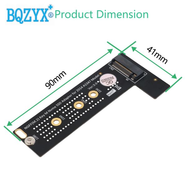 M.2 NGFF Adapter NVME SSD Converter Card with PCB Material 6 Months Warranty and 15g Weight for MacBook Mini A1347
