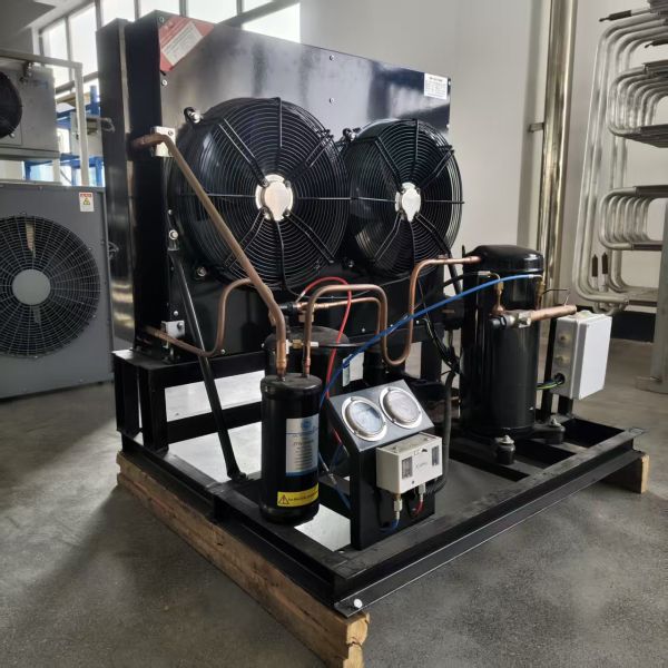 5HP Bitzer Compressor Air Cooled Condensing Unit | High Performance 2-Fan for Cold Storage & Refrigeration