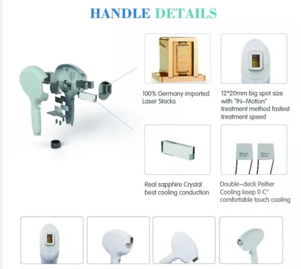 Factory Price Effective Security Vertical 808Nm Diode Hair Removal Machine With German Laser