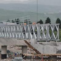 ISO9001 Temporary Steel Bridge Steel Truss Bridge Hot Dip Galvanized