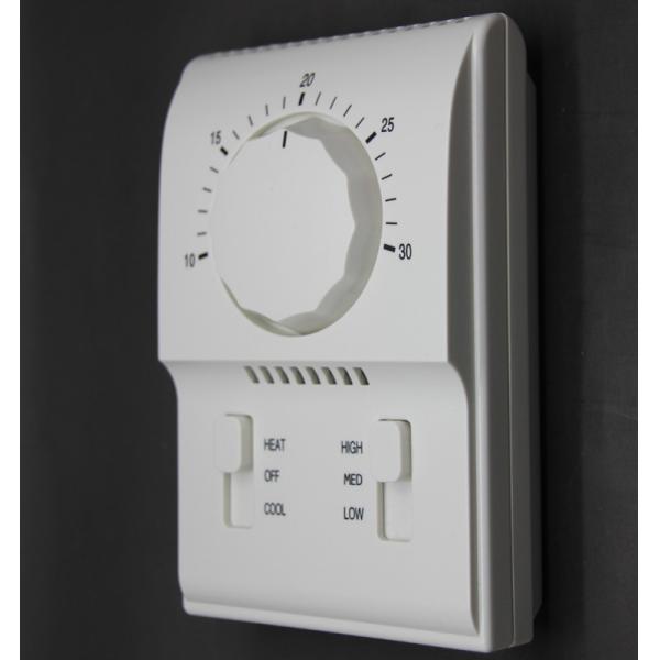 AC220V Room and Fan Coil Thermostat Working with 3 Speed Fan