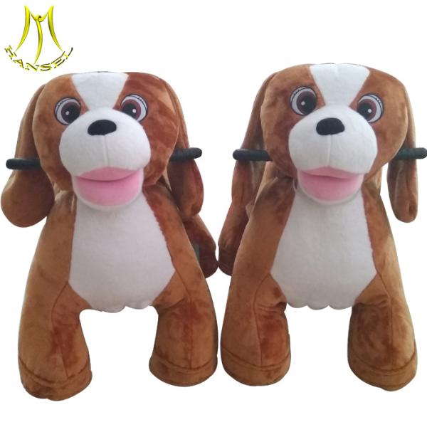 Hansel animal toy rides toy horse on wheels plush animal electric scooter