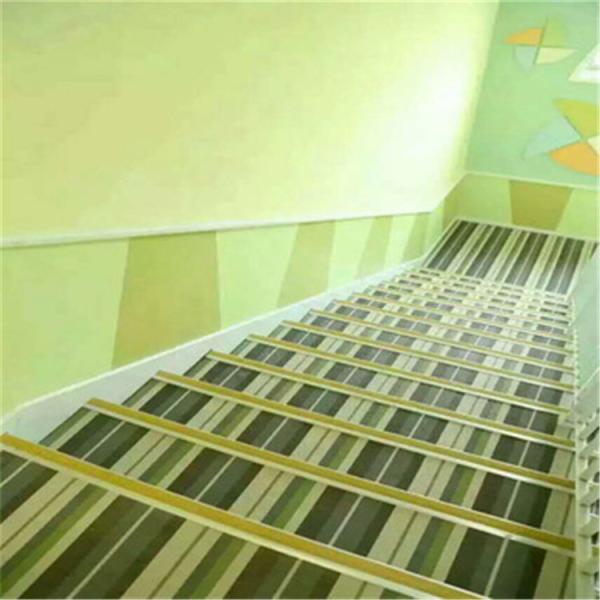 2.0 - 5.0mm Thick Woven Vinyl Flooring For Dining Room Anti - Friction