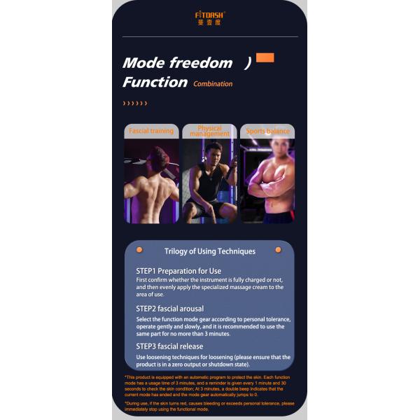 Multifunctional Fascia Massager with Heating EMS and Red Light Therapy Button Control