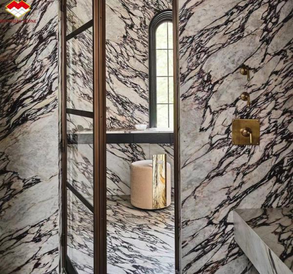 Modern Calacatta Viola Marble Vanity Sink for Big Slab Kitchen Countertops and Sinks
