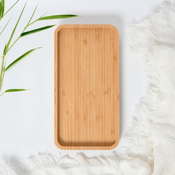 Hot Modern Organic Stackable Bamboo Serving Tray Set for Tea Bowl Free Sample Charge