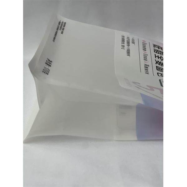 Oil Proof Resealable Paper Pouches Reusable Flat Bottom For Toast Baked Bread