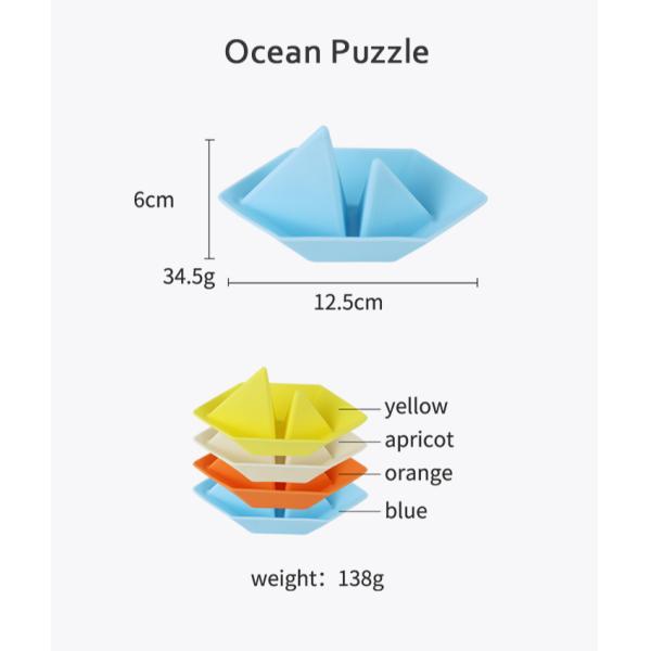 Floating Bath Silicone Boat Set Water Toys Bpa Free Food Grade