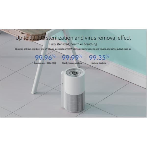 OEM Small Room Pet Air Purifier For Pet Hair And Mold 60dB