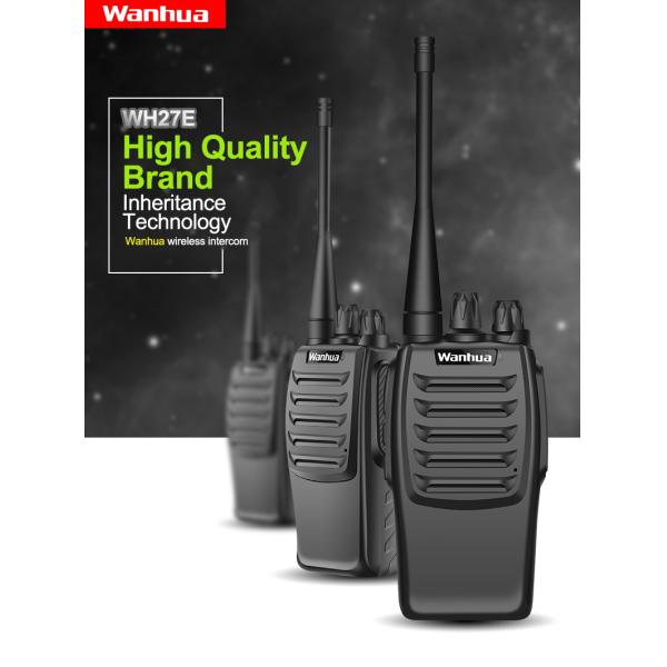 Hotel Wanhua WH27E Walkie Talkie Customizable 170*60*35MM Professional Long Range UHF