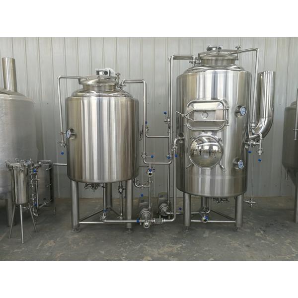Three Vessels Small Brewery Equipment Multifunctional 500L 10~12HL Output / Week