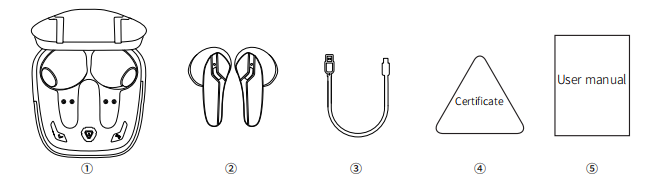 Hishell в шуме уха беспроводном отменяя Earbuds звукоизоляционное IPX5 F69