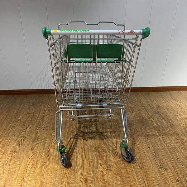 Carro de la compra de supermercado tipo estándar asiático de tranvía ruso de 210L, carrito de la compra de comestibles