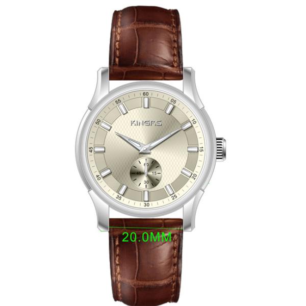 Black OEM Round Shape Classic Automatic Watch CD Pattern Mineral Glass
