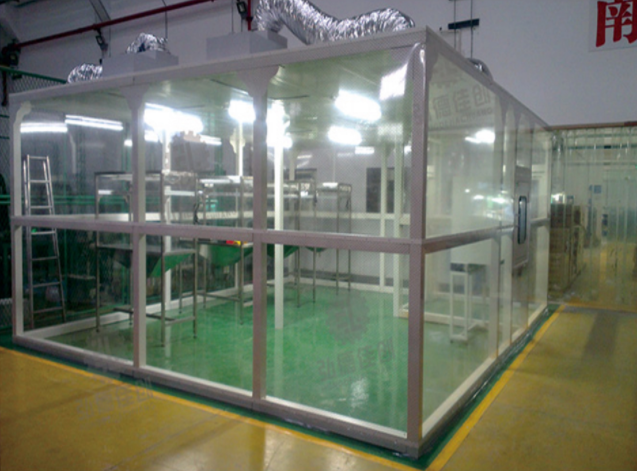 Customized High Efficiency  ISO6 Modular Cleanroom With Laminar Air Flow For Laboratory