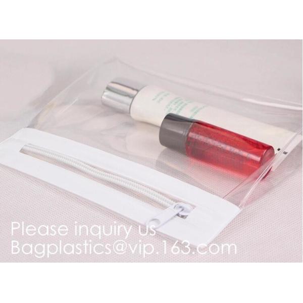 Eco-Friendly Transparent Soft EVA Plastic Cosmetic Packaging Bags With Zipper Top,EVA Plastic Durable Cosmetic Bagease