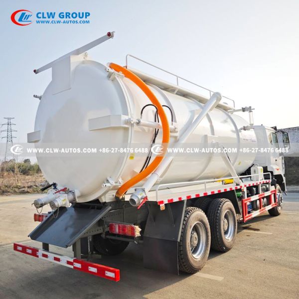 Sinotruk HOWO NX 20m³ Right-Hand Drive Sewage Suction Truck with Corrosion Resistant Vacuum Tanker for Municipal Waste