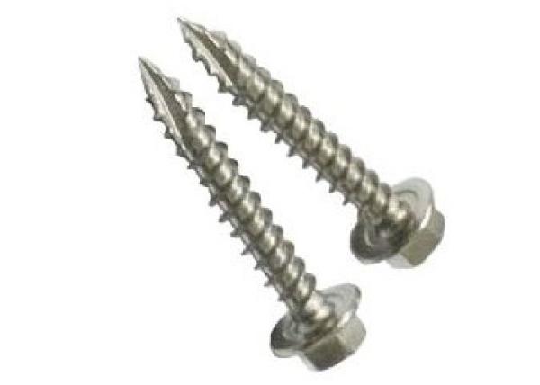 O corte de aço inoxidável da linha de parafusos do metal encanta o tipo principal 17 parafuso da arruela