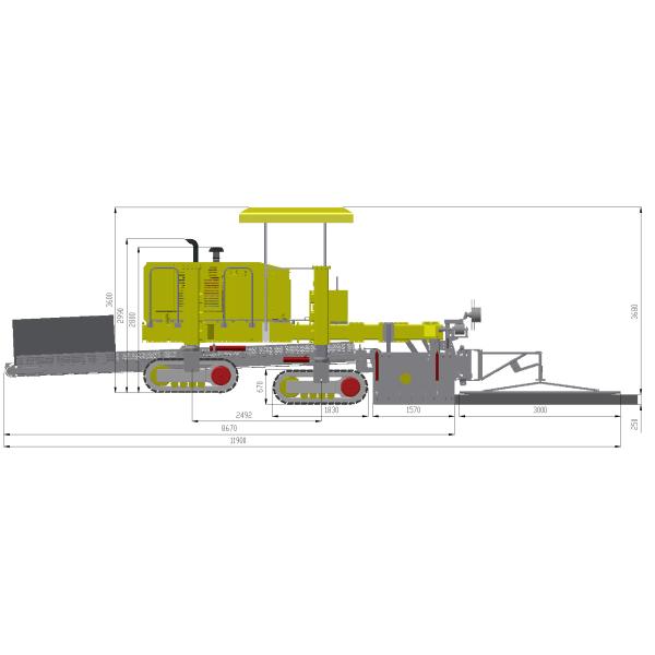Высокое давление Common Rail Control Slipform Paver для национальной III эмиссии