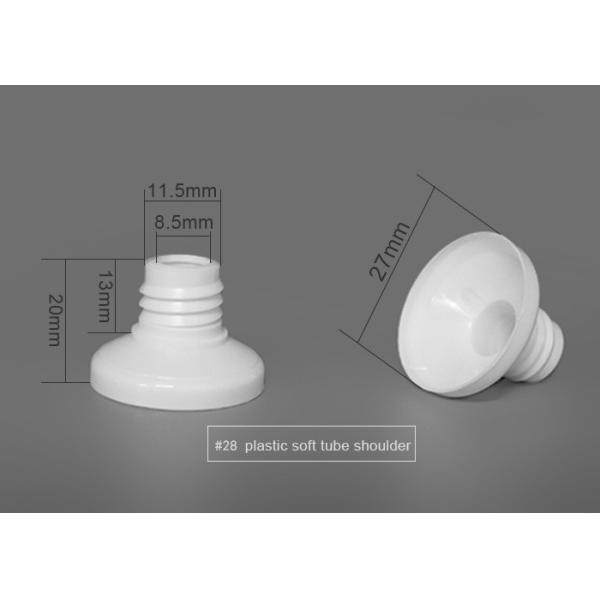 Diámetro flexible plástico 28m m del hombro del tubo para el tubo suave cosmético del paquete